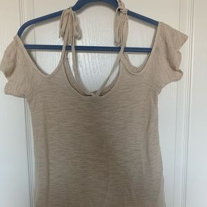 American eagle off the shoulder tie top
